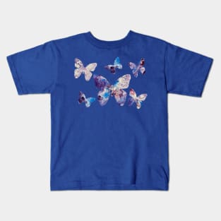 Purple Butterflies Kids T-Shirt